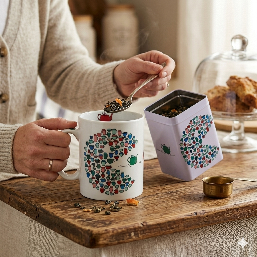 Mille Tasses – Mug & Boîte à Thé Illustrée